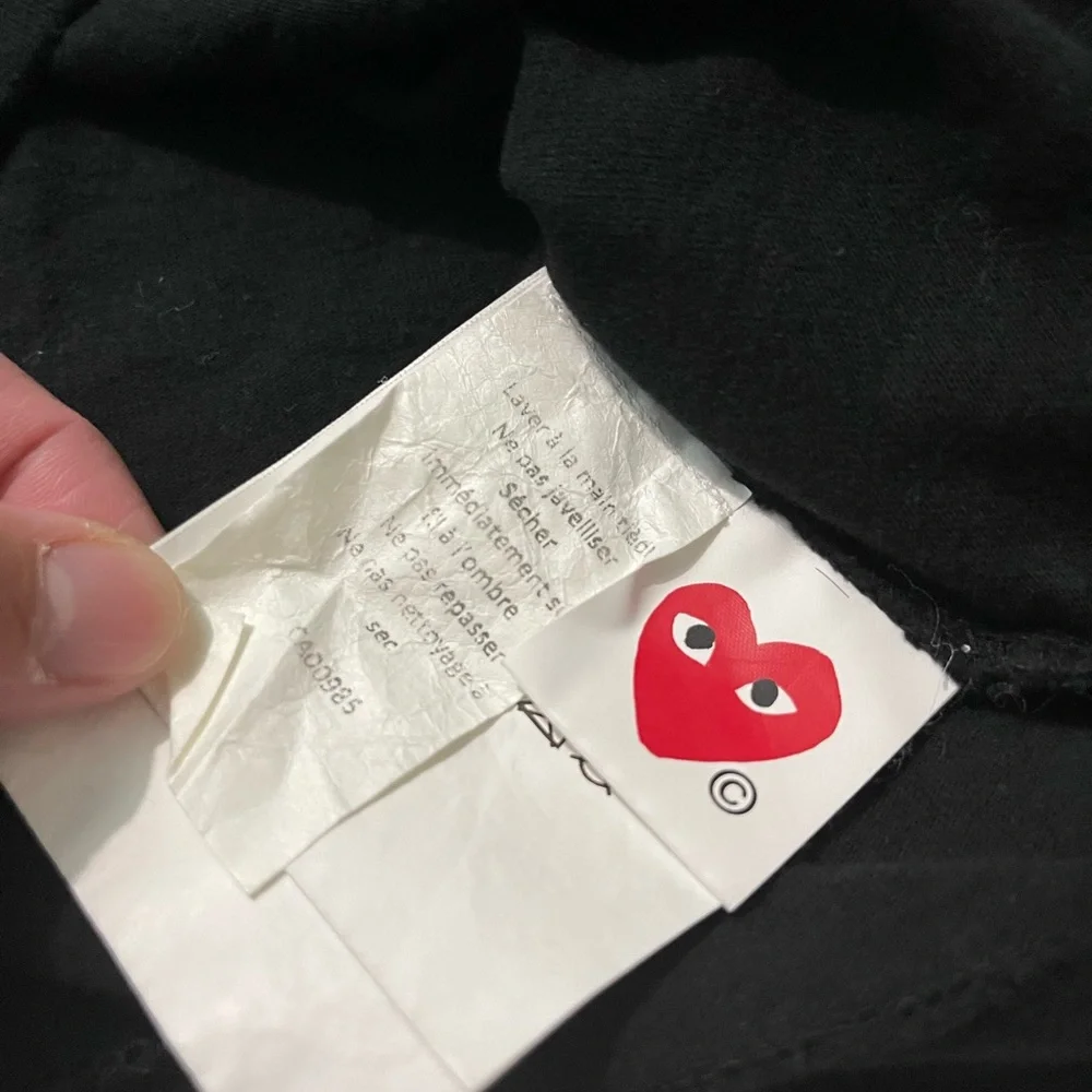 Comme Des Garcons black and white heart tshirt - Picture 5 of 7